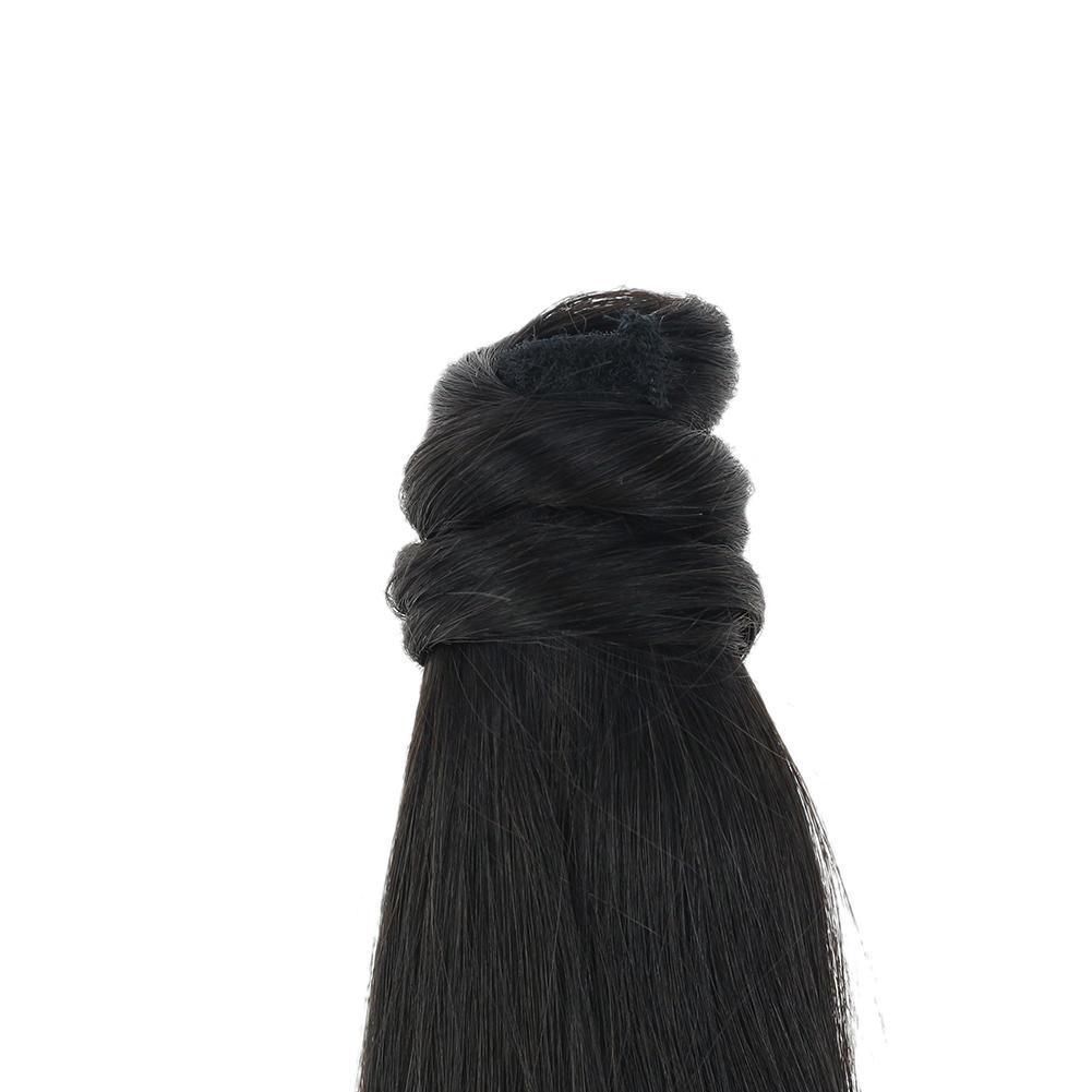 Ponytail 100% Remy Human Hair One Piece Extensions Off Black (#1B) - FShine Shop