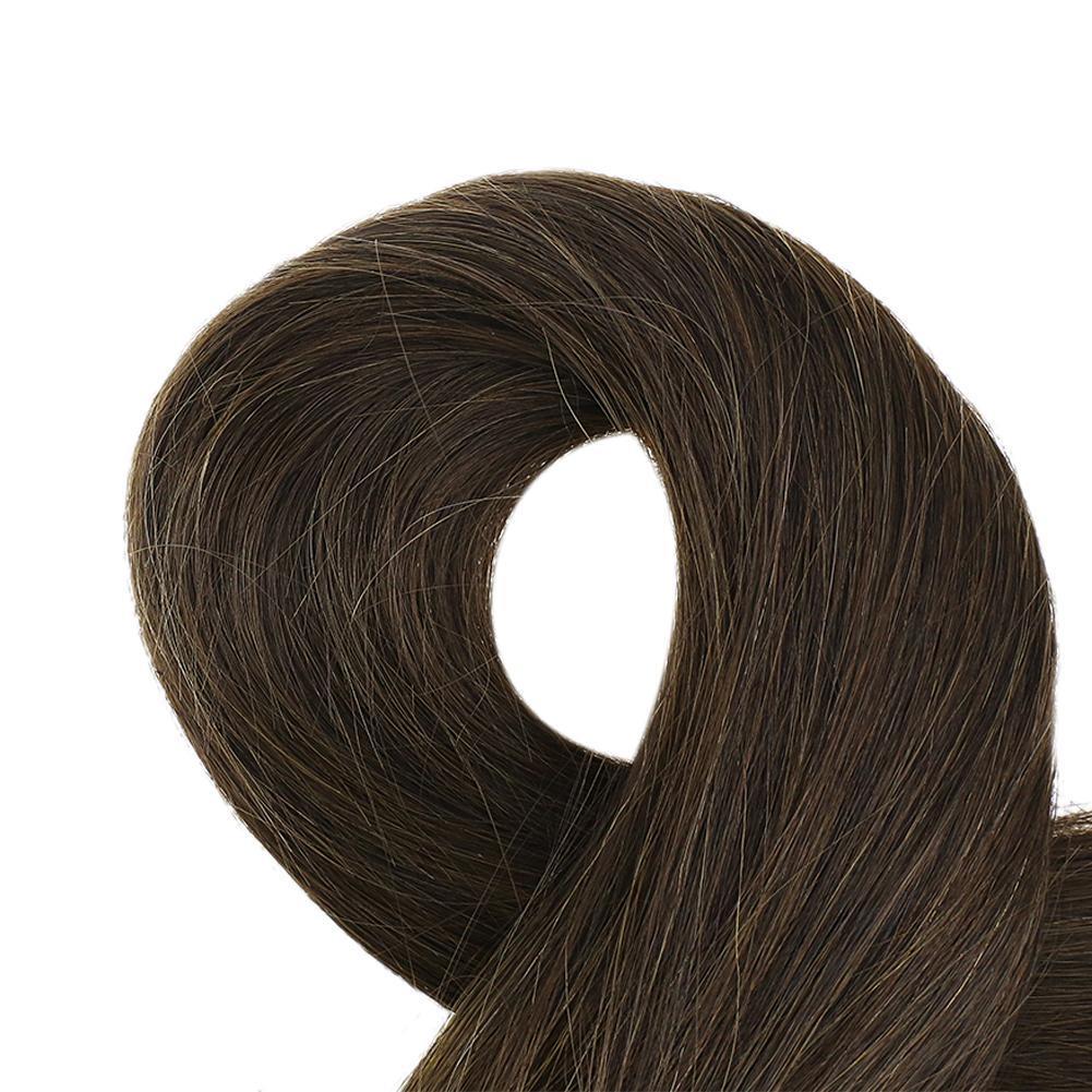 Ponytail 100% Remy Human Hair One Piece Extensions Medium Brown(#4) - FShine Shop