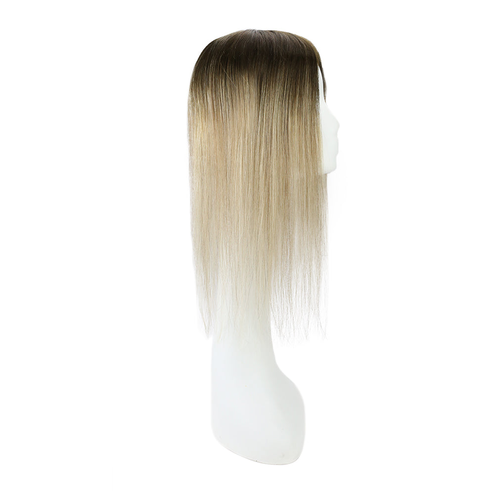 Up To 73% Off Lace Wig Toppers Hand-made Lace Base Hairpiece For Women Balayage Color 12*6cm (#3/8/22) - FShine Shop