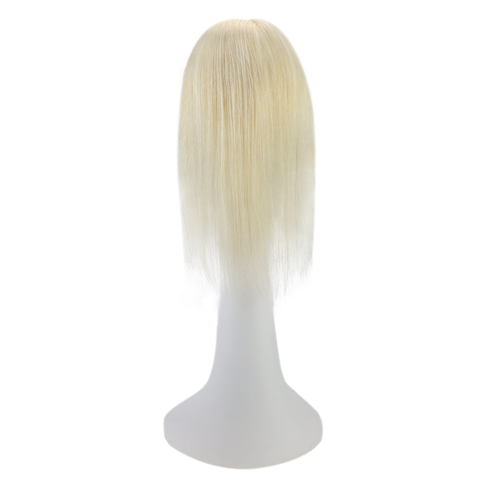 Lace Wig Toppers Hand-made Lace Base Hairpiece For Women Color #60 Lightest Blonde (12cm*6cm) - FShine Shop