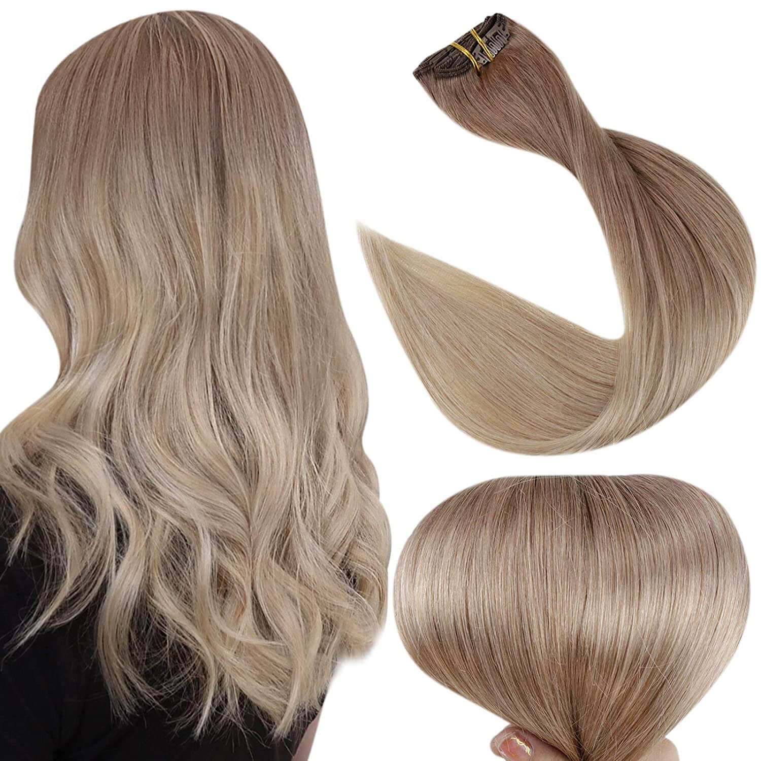 clip in real hair