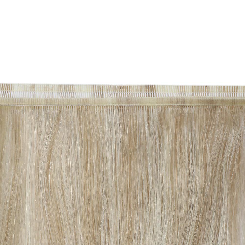 Fshine Virgin PU Sew In Hair Invisible 100% Remy Human Hair Weft Bundles Color #18/22/60 - FShine Shop