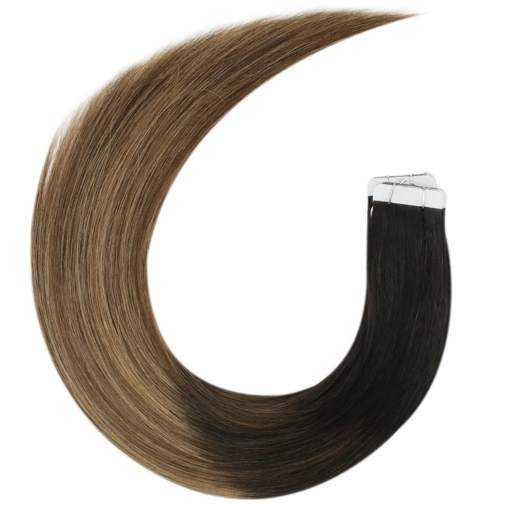 Up To 73% Virgin Hair Tape in Hair Balayage Blonde Color 1B/6/27 - FShine Shop