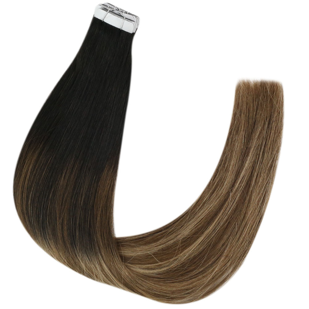 Up To 73% Virgin Hair Tape in Hair Balayage Blonde Color 1B/6/27 - FShine Shop