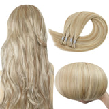 I Tip Hair Extensions Remy Pastel Highlight Blonde Hair Extensions (#16P24)