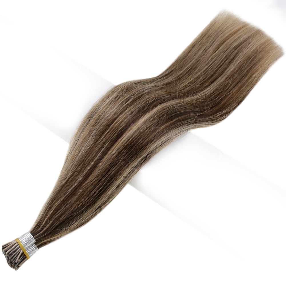 Up To 73% Off I Tip Hair Extensions Remy Pastel Highlighted Hair Extensions (#3P27) - FShine Shop