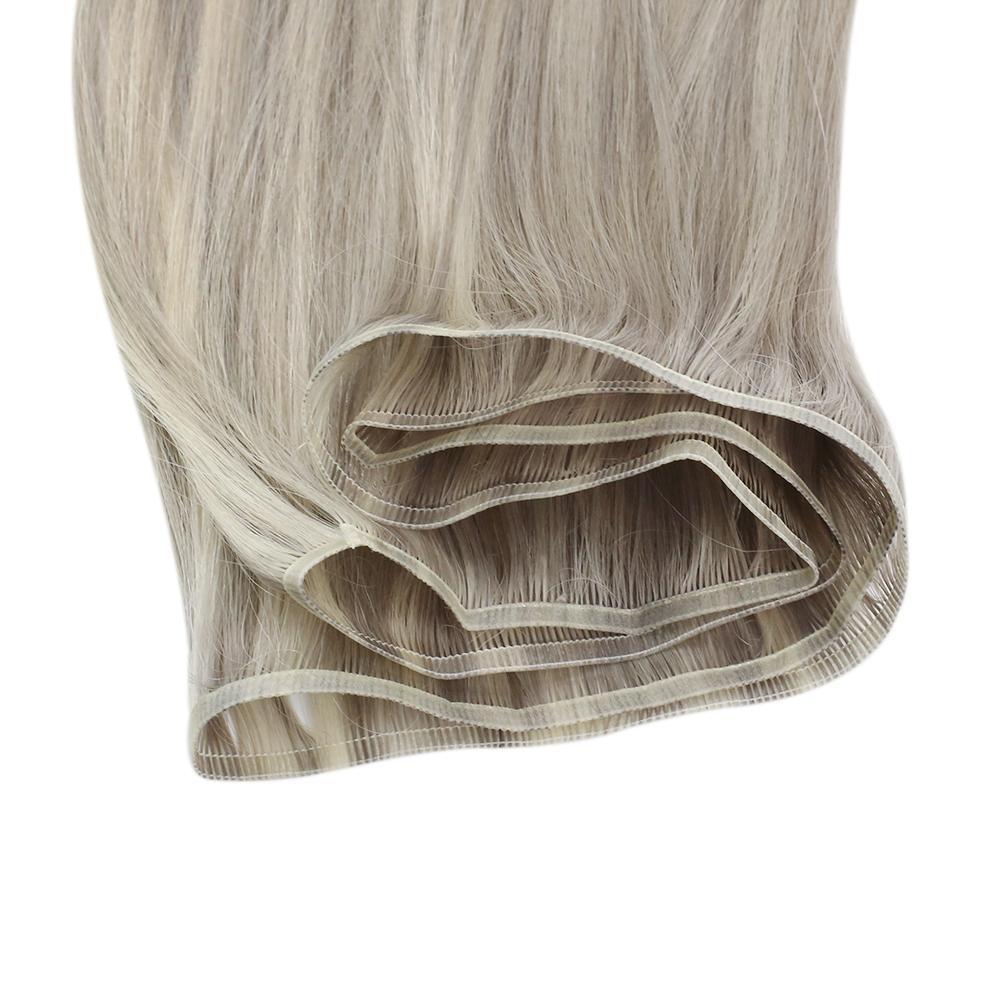Fshine Virgin PU Sew In Hair Invisible 100% Remy Human Hair Weft Bundles Color #19A/60 - FShine Shop