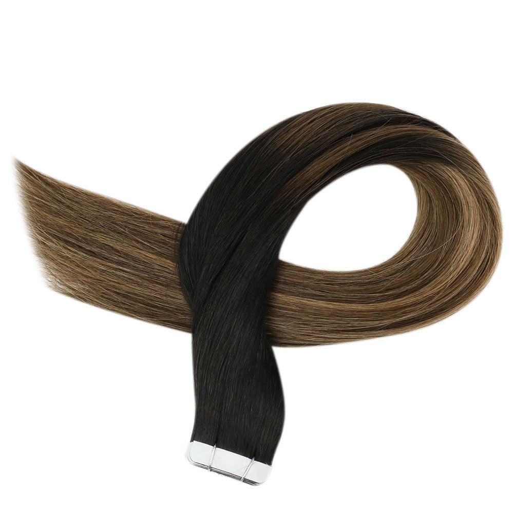 Up To 73% Virgin Hair Tape in Hair Balayage Blonde Color 1B/6/27 - FShine Shop