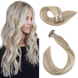 Flat Tip Hair Extensions #18P/613