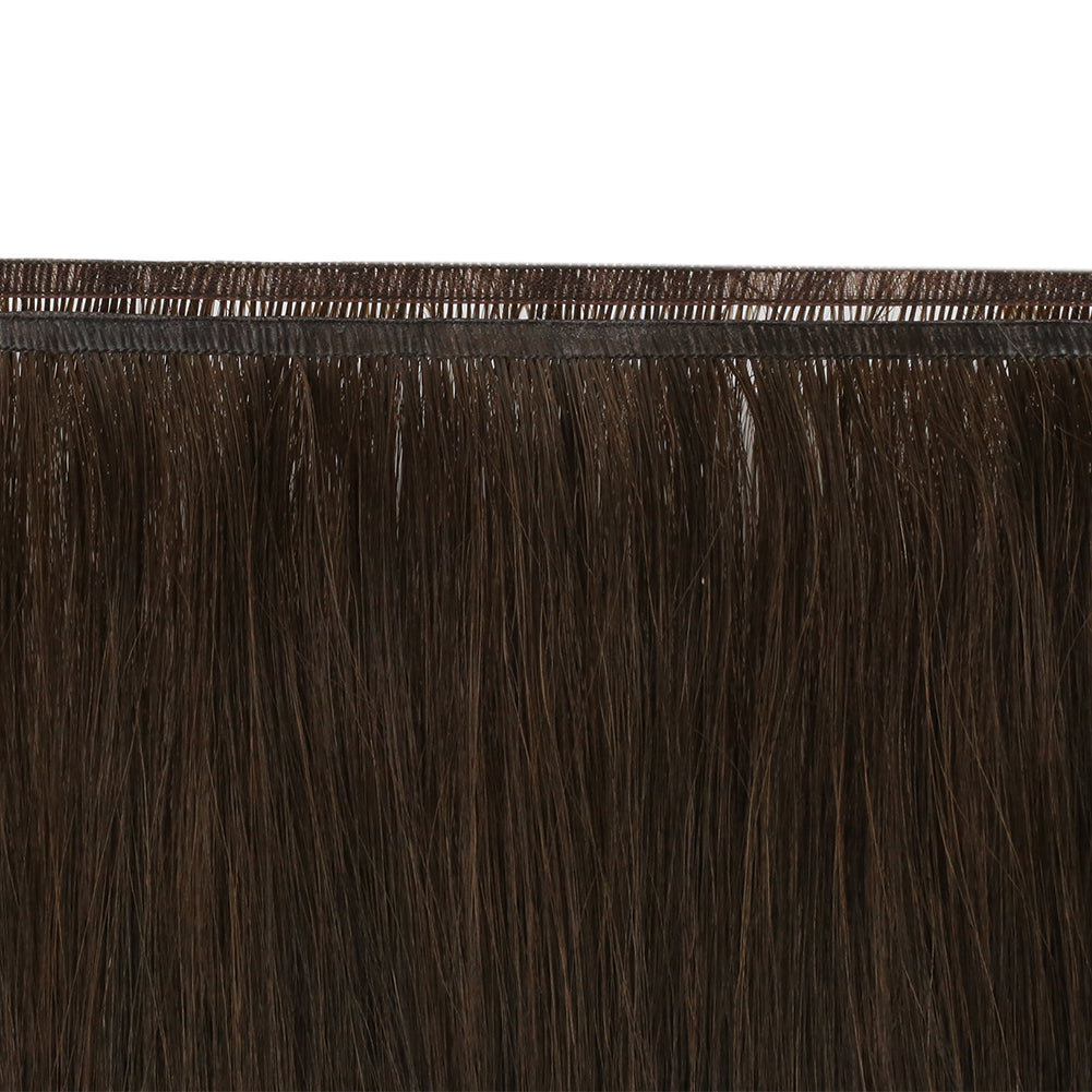 Fshine Virgin PU Sew In Hair Invisible 100% Remy Human Hair Weft Bundles Pure Color #2 - FShine Shop