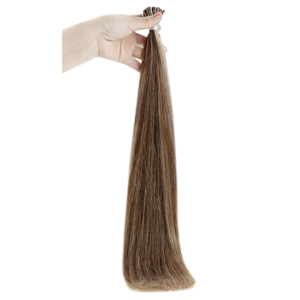Up To 73% Off I Tip Hair Extensions Remy Pastel Highlighted Hair Extensions (#3P27) - FShine Shop