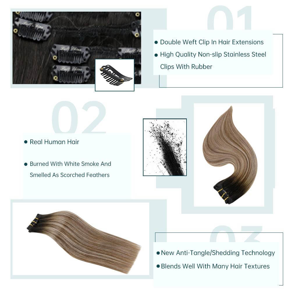 remy hair extensions clip in