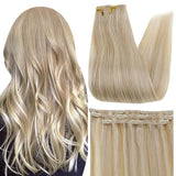 Up To 73% Off Clip in Extensions 100% Remy Human Hair Balayage Color (24P/27)