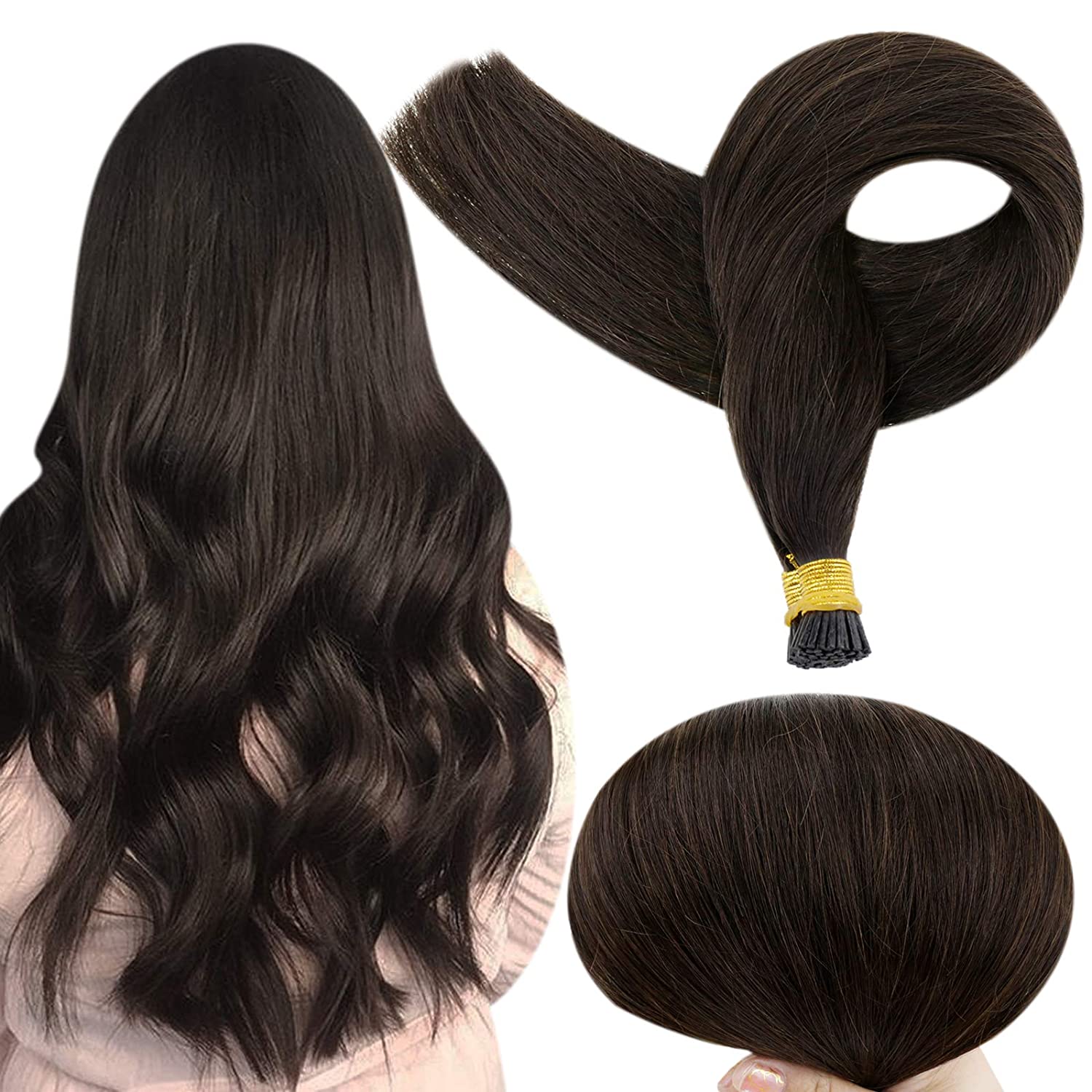 human hair i tip remy