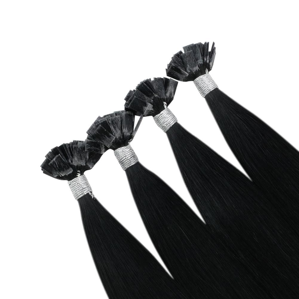 human hair flat tip remy