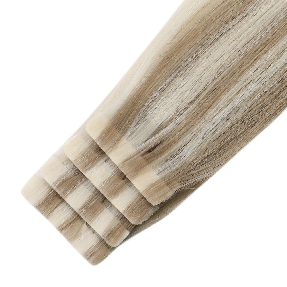 Up To 73% Off Seamless Injection Tape in Hair Extensions 100% Brazilian Virgin Hair Blonde Color(#18/22/60) - FShine Shop