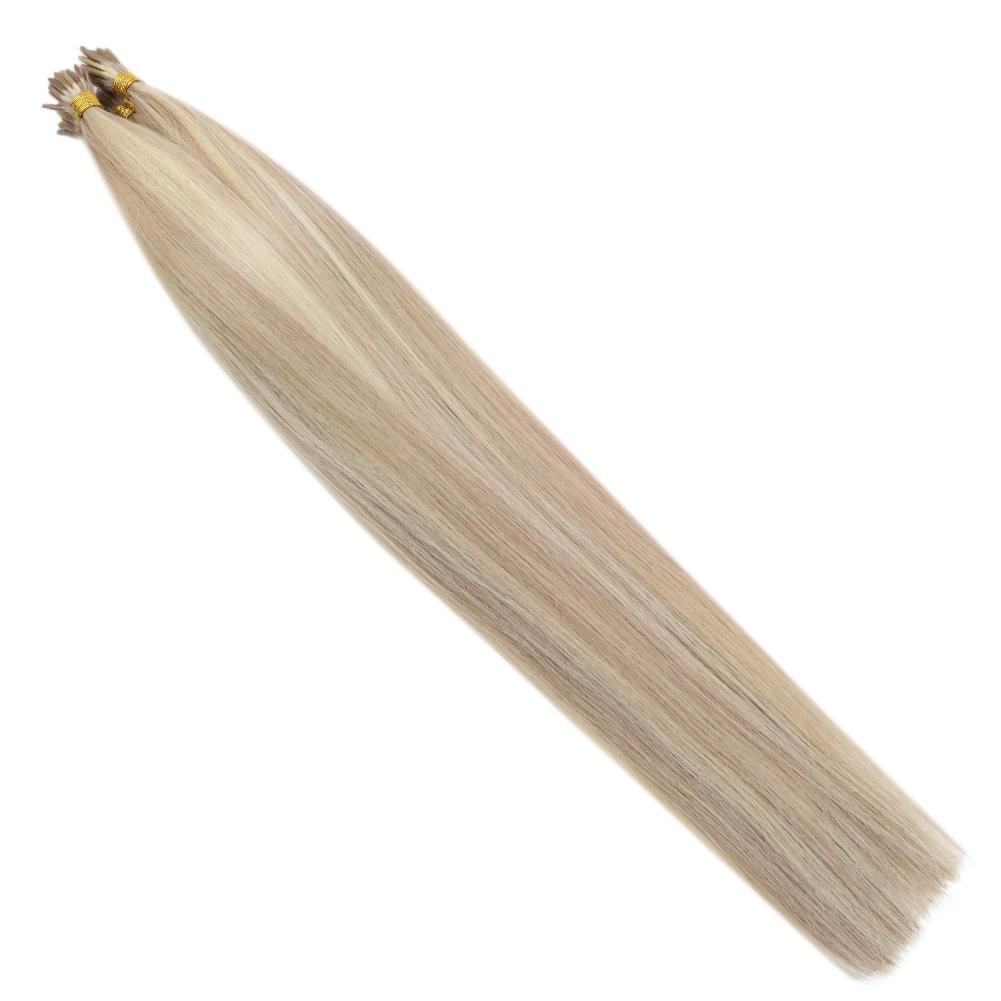 Fshine Virgin I Tip Real Human Hair 20g Hair Extensions Blonde (#P18/613) - FShine Shop