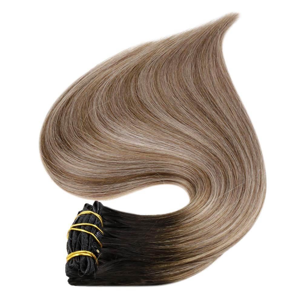 clip in remy hair extensions balayage