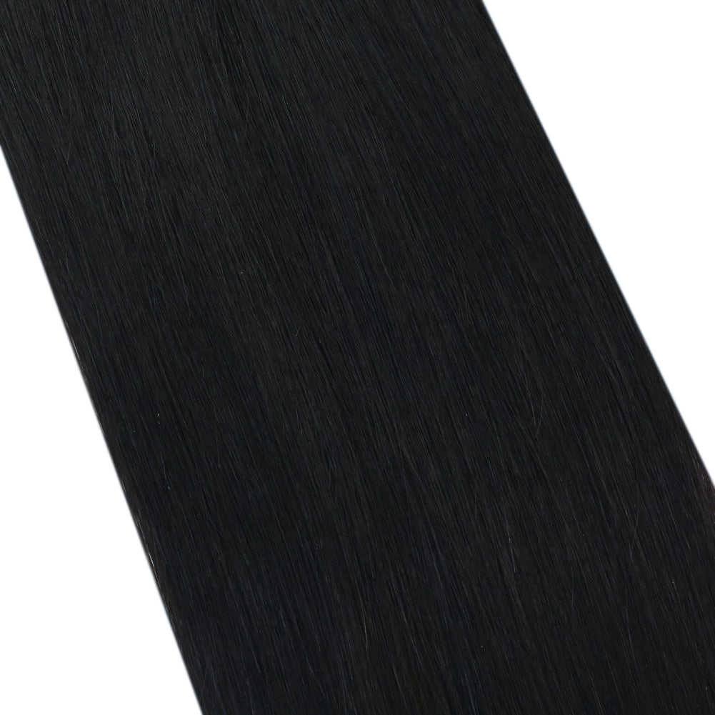 Fshine Virgin Weft Brazilian 100% Human Hair Sew In Bundles Straight 50Grams Jet Black (#1) - FShine Shop
