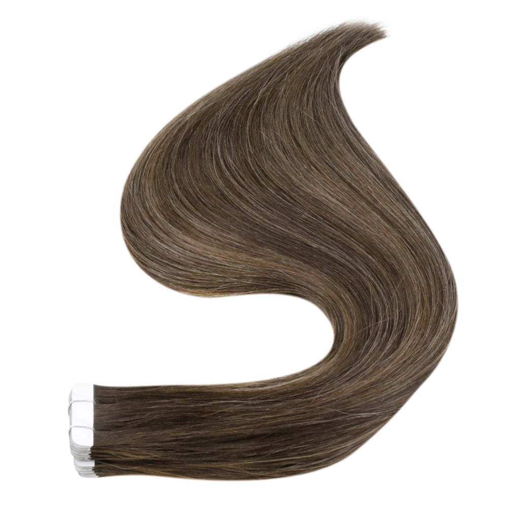 straight  tape in human hair extension