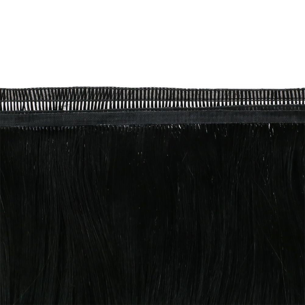 Fshine Virgin PU Sew In Hair Invisible 100% Remy Human Hair Weft Bundles Pure Color #1 - FShine Shop