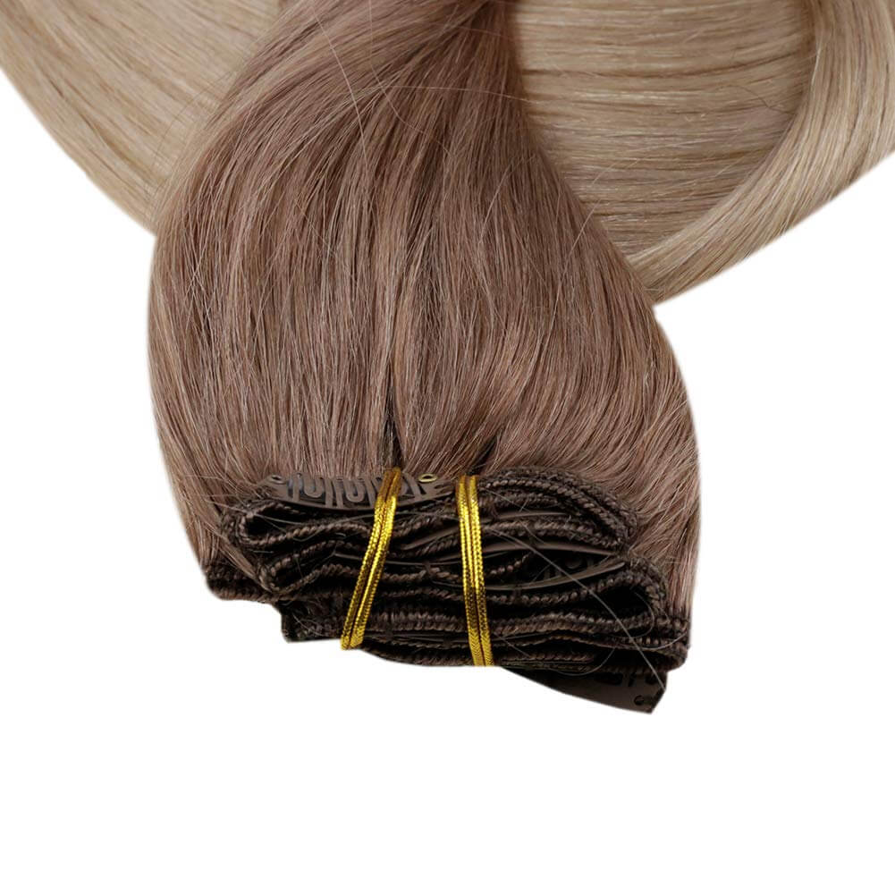 extensions real hair clip in