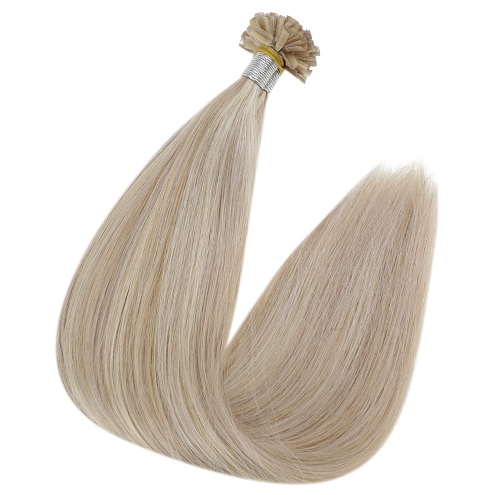 nail tip colored hair extensions