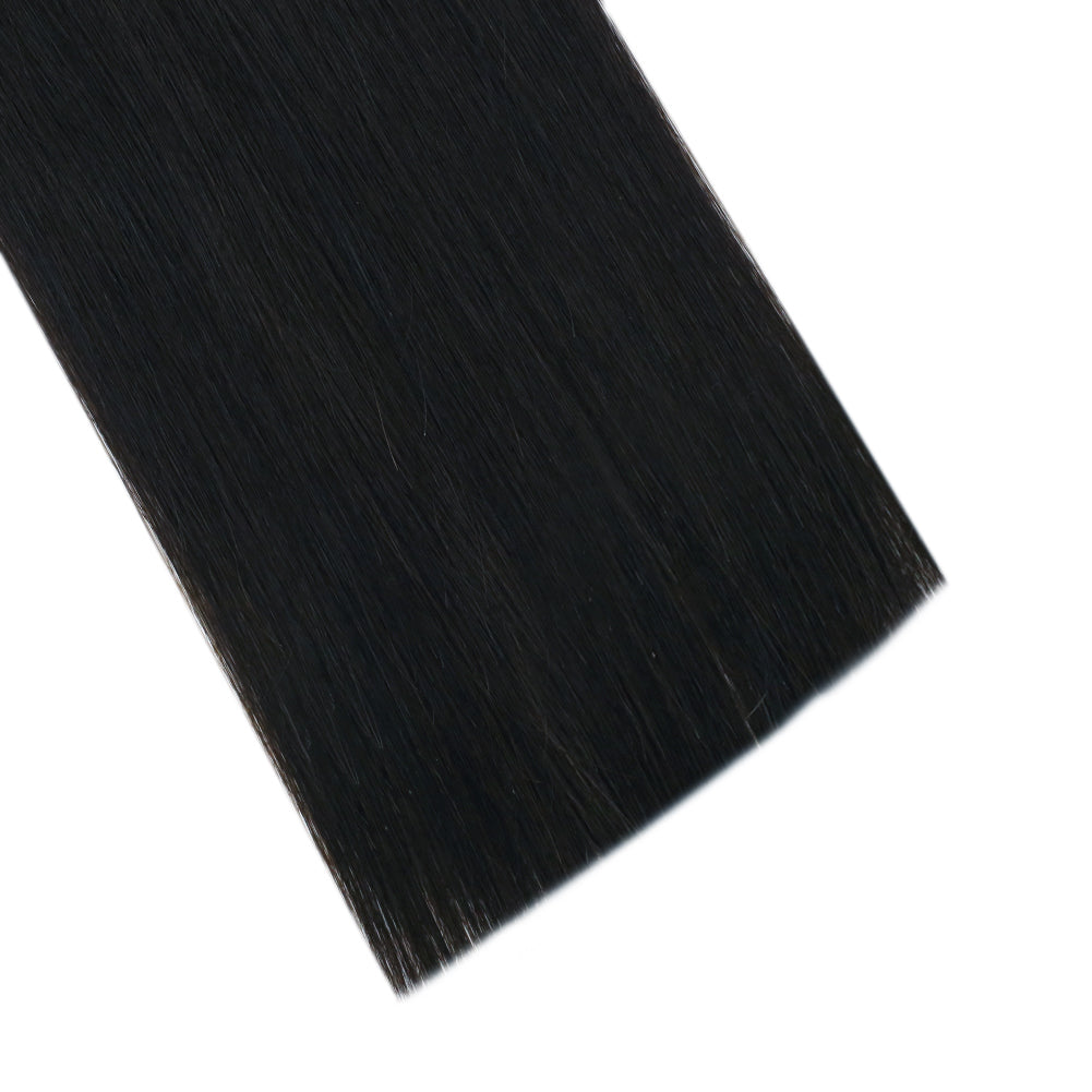 Fshine Virgin Weft Brazilian 100% Human Hair Sew In Bundles Straight 50Grams Jet Black (#1) - FShine Shop