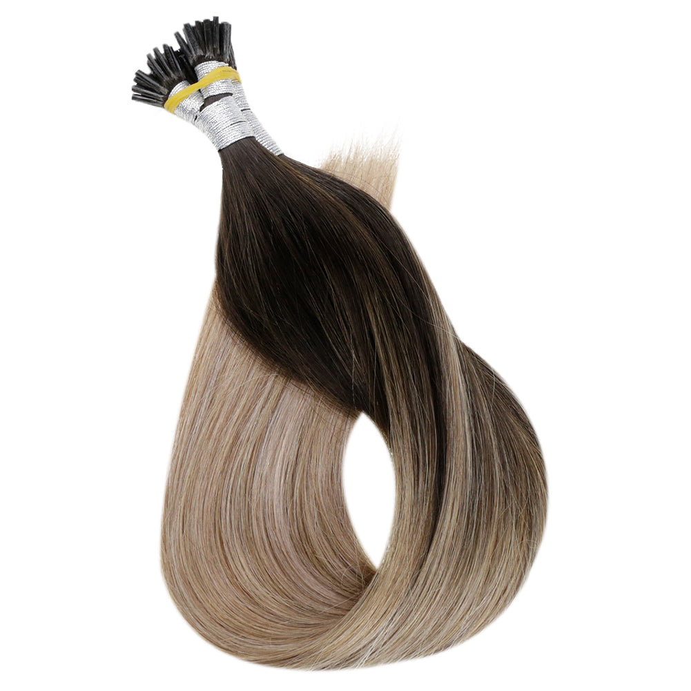 i tip colored hair extensions real hair