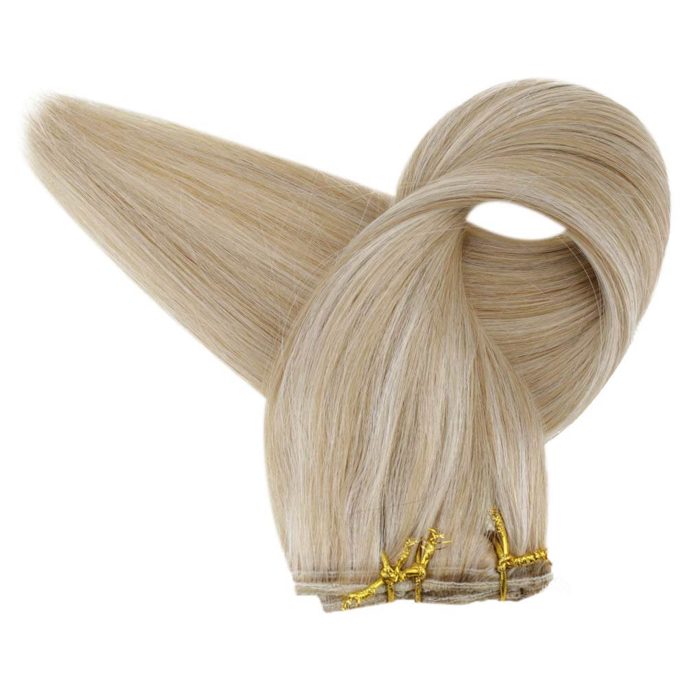 real hair extensions clip in