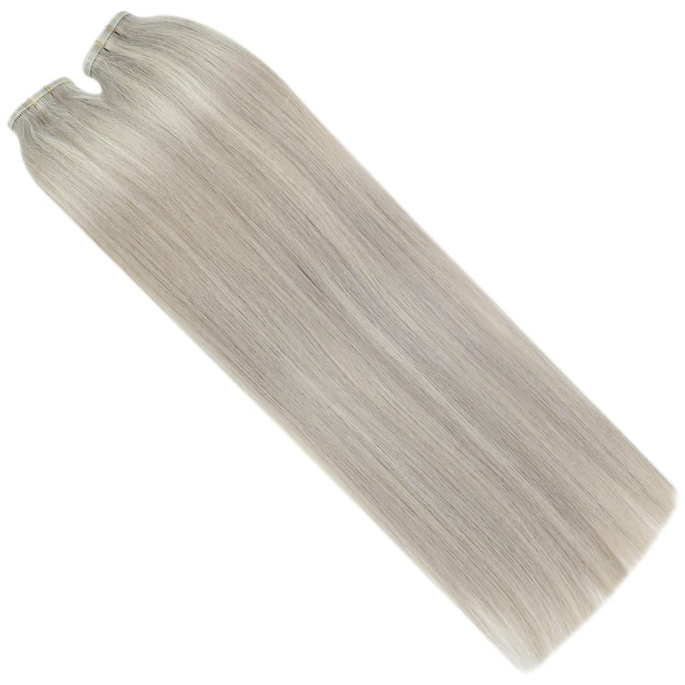 Fshine Virgin PU Sew In Hair Invisible 100% Remy Human Hair Weft Bundles Color #19A/60 - FShine Shop