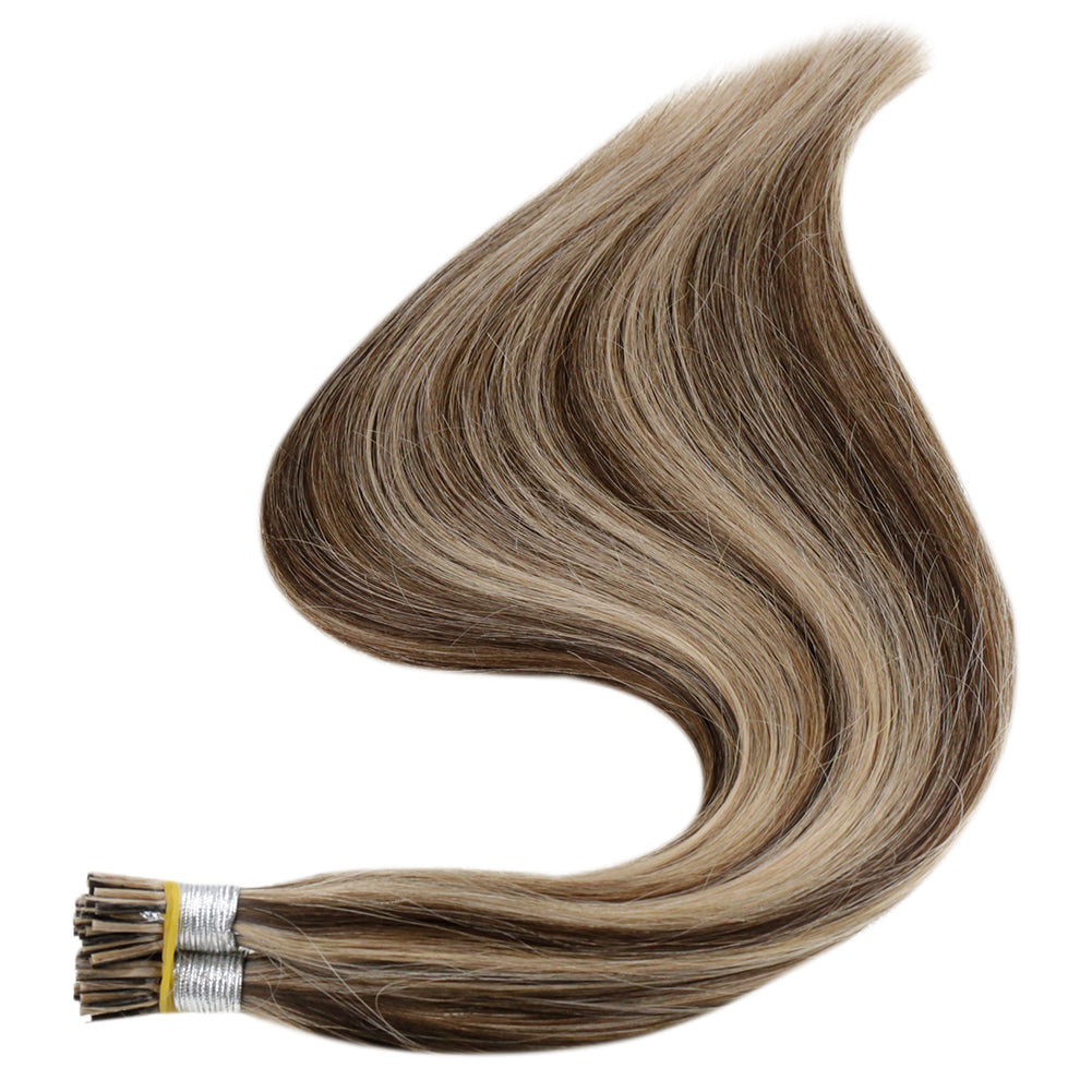 Up To 73% Off I Tip Hair Extensions Remy Pastel Highlighted Hair Extensions (#3P27) - FShine Shop