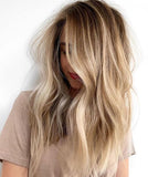 Human Hair Toppers Best Hairpieces For Women Hair Loss Thinning Ombre Color #10T613 (13cm*13cm)