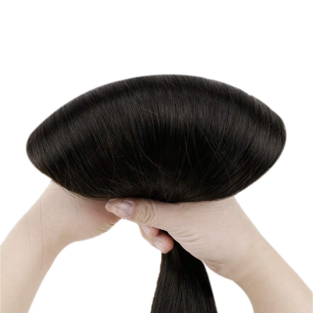 invisible crown extensions human hair