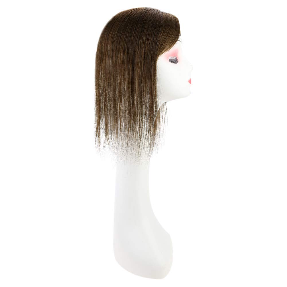 Up To 73% Off Lace Wig Toppers Hand-made Lace Base Hairpiece For Women Color Medium Brown 6.5*2.25" (#4) - FShine Shop