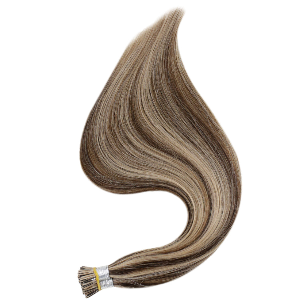 Up To 73% Off I Tip Hair Extensions Remy Pastel Highlighted Hair Extensions (#3P27) - FShine Shop