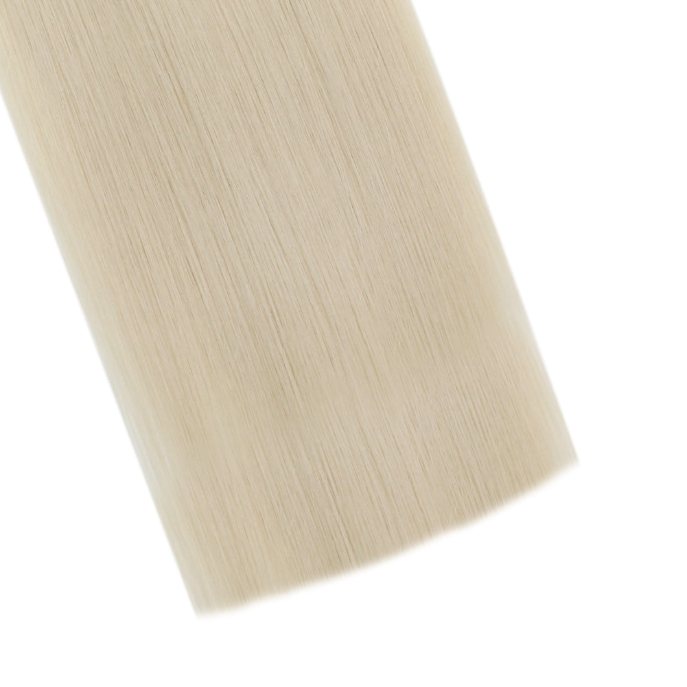 Fshine Virgin Weft Brazilian 100% Human Hair Sew In Bundles Straight 50Grams Color #60 Plautinum Blonde (#60) - FShine Shop