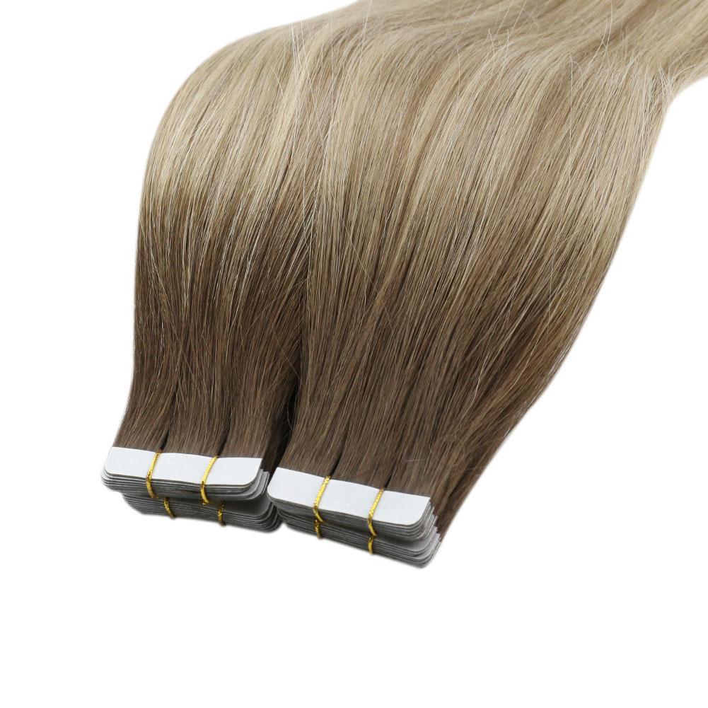 seamless tape in hair extensions real human hair