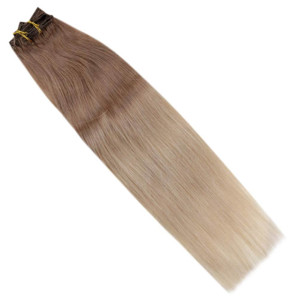 real hair extensions clip in human hair