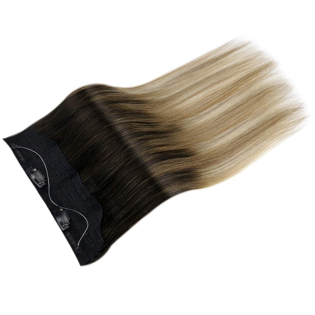 real hair halo extensions in human hair