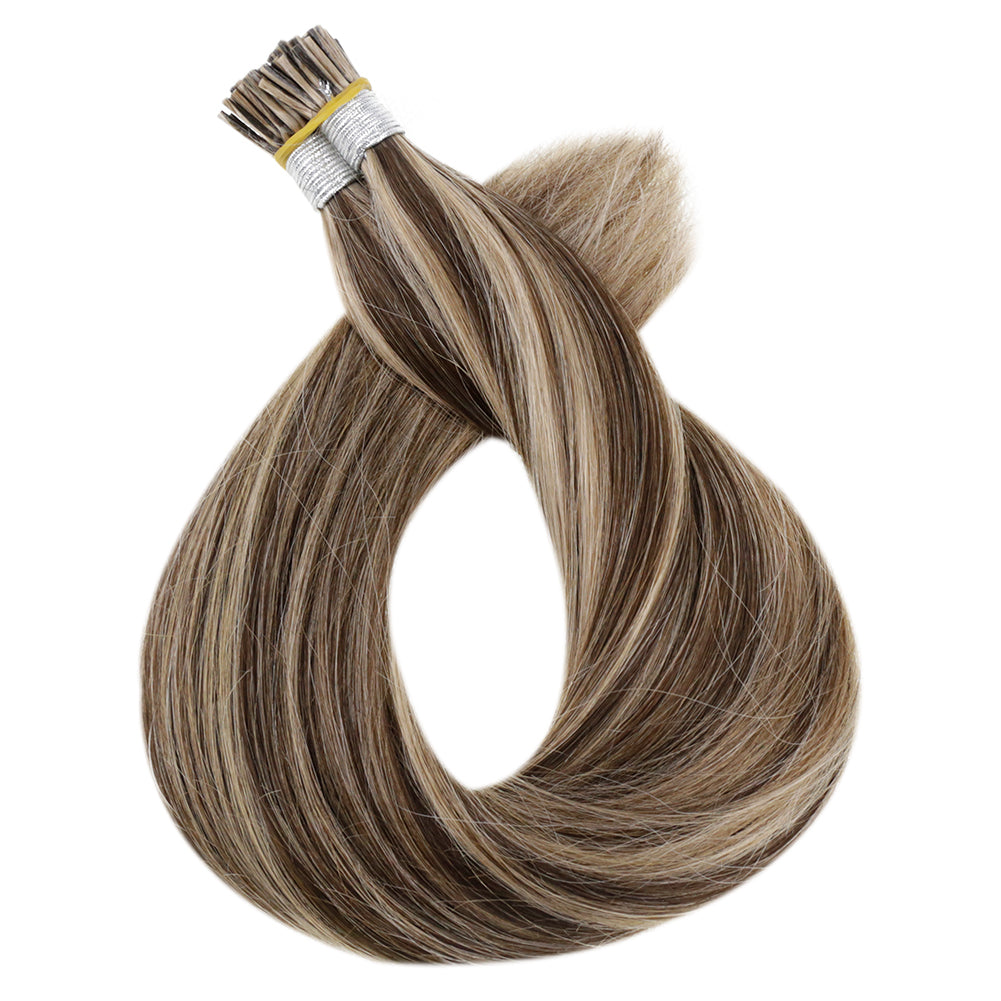 Up To 73% Off I Tip Hair Extensions Remy Pastel Highlighted Hair Extensions (#3P27) - FShine Shop