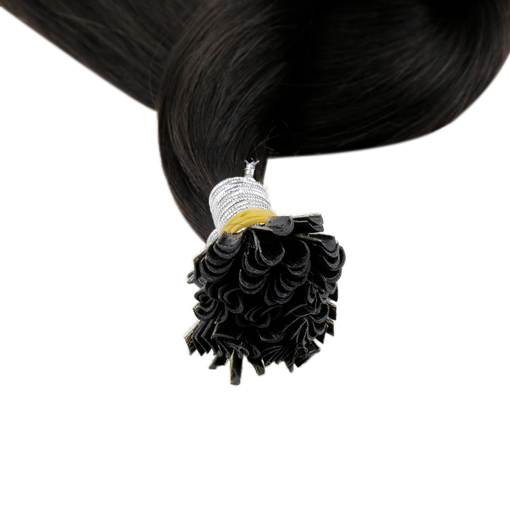 nail tip colored hair extensions real hair