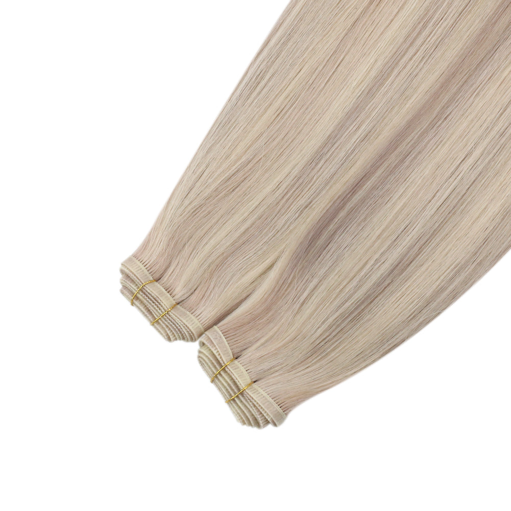 Fshine Virgin PU Sew In Hair Invisible 100% Remy Human Hair Weft Bundles Color #18P613 - FShine Shop