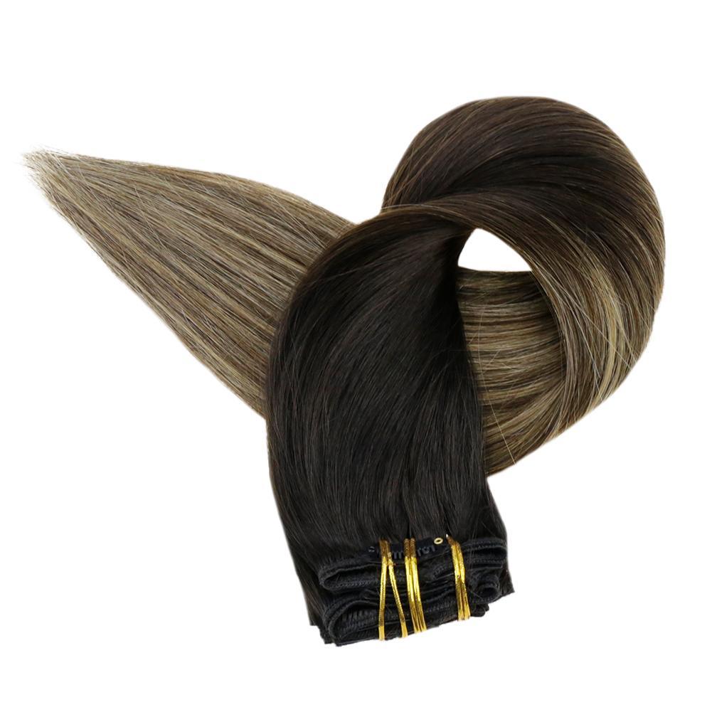 100% human hair clip