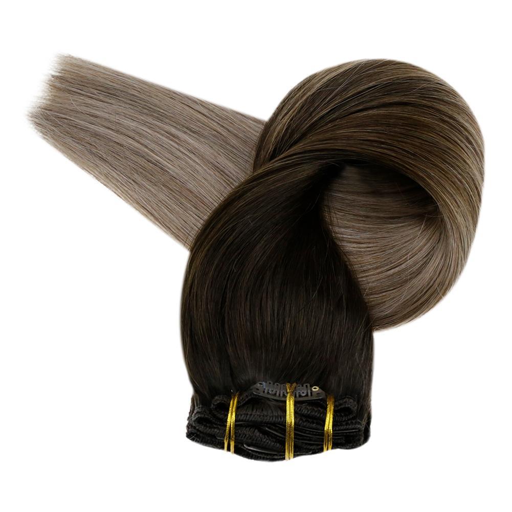 balayage extensions clip in remy clip