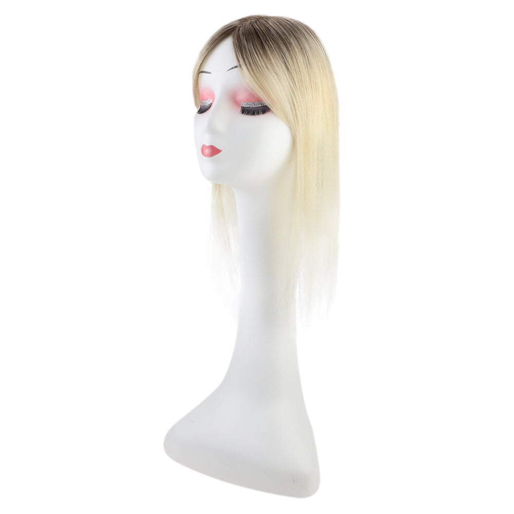 Lace Wig Toppers Hand-made Lace Base Hairpiece For Women Ombre color #10T613 (12cm*6cm) - FShine Shop