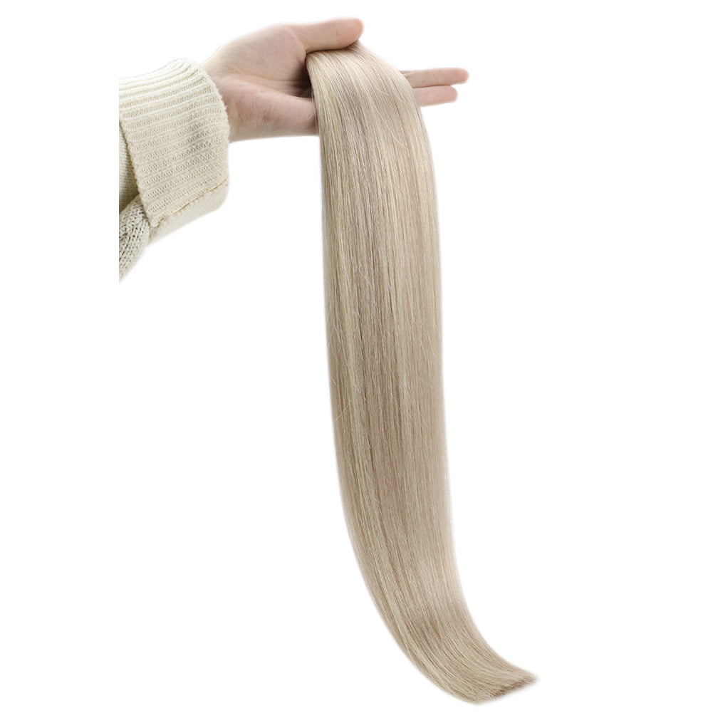 Fshine Virgin PU Sew In Hair Invisible 100% Remy Human Hair Weft Bundles Color #18P613 - FShine Shop