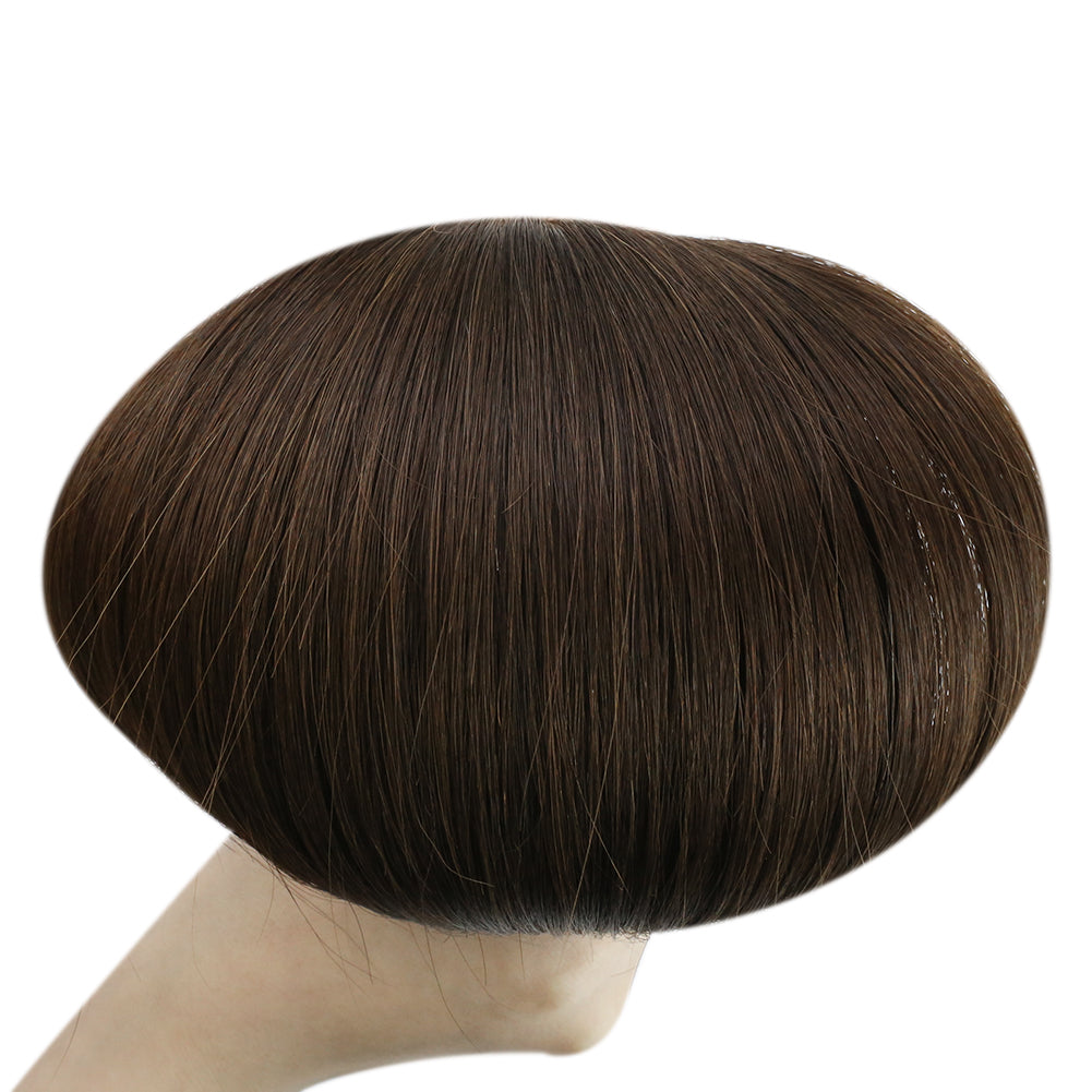Fshine Virgin PU Sew In Hair Invisible 100% Remy Human Hair Weft Bundles Pure Color #2 - FShine Shop