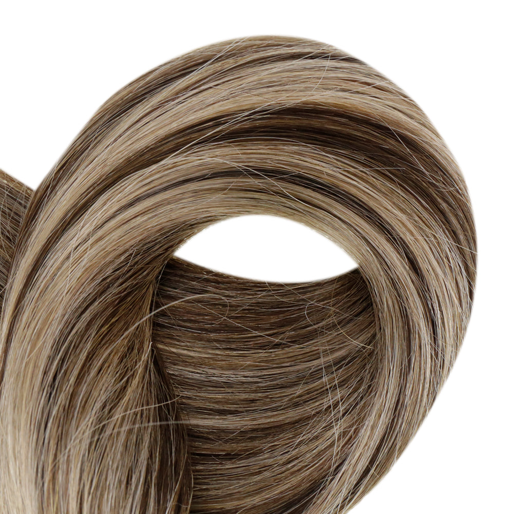 Up To 73% Off I Tip Hair Extensions Remy Pastel Highlighted Hair Extensions (#3P27) - FShine Shop