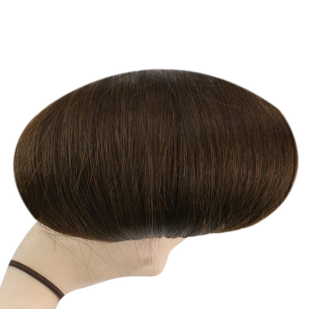 Fshine Virgin PU Sew In Hair Invisible 100% Remy Human Hair Weft Bundles Pure Color #4 - FShine Shop